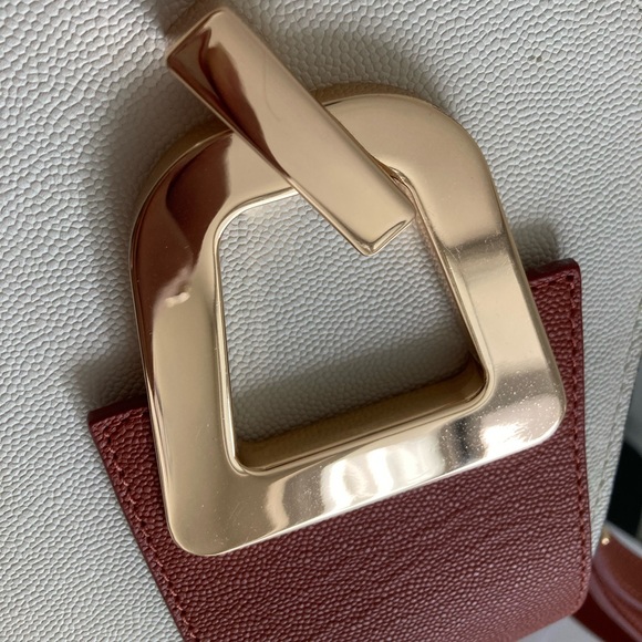 Danse Lente Mini Johnny Leather Hexagonal Bucket Bag - Picture 6 of 9